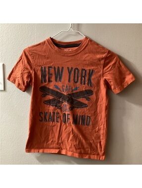 Boys Gap Kids Medium Orange New York Skate of Mind Skateboard Graphic Tee Tote6